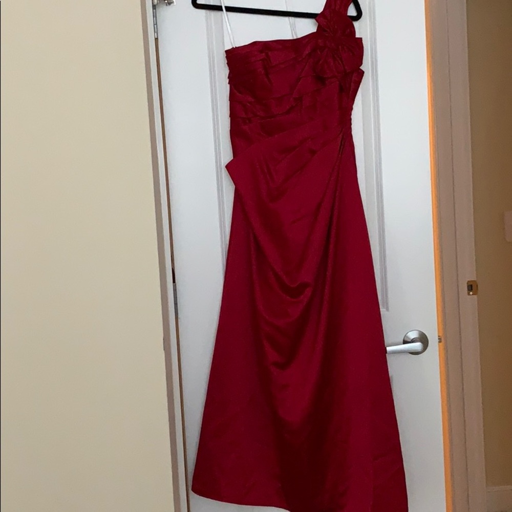 Red cocktail dress